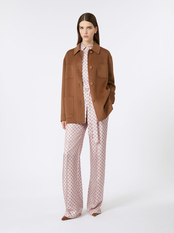 Extra Wool, Cashmere & Silk Broadcloth Jacket