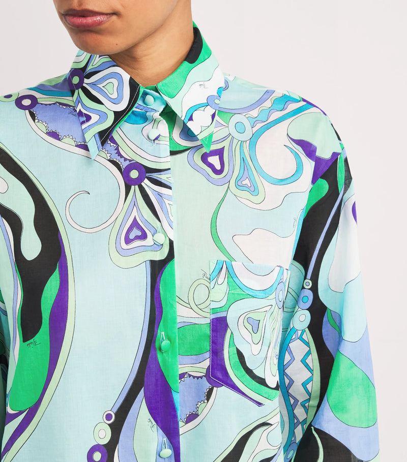 Orchidee Printed Cotton Shirt