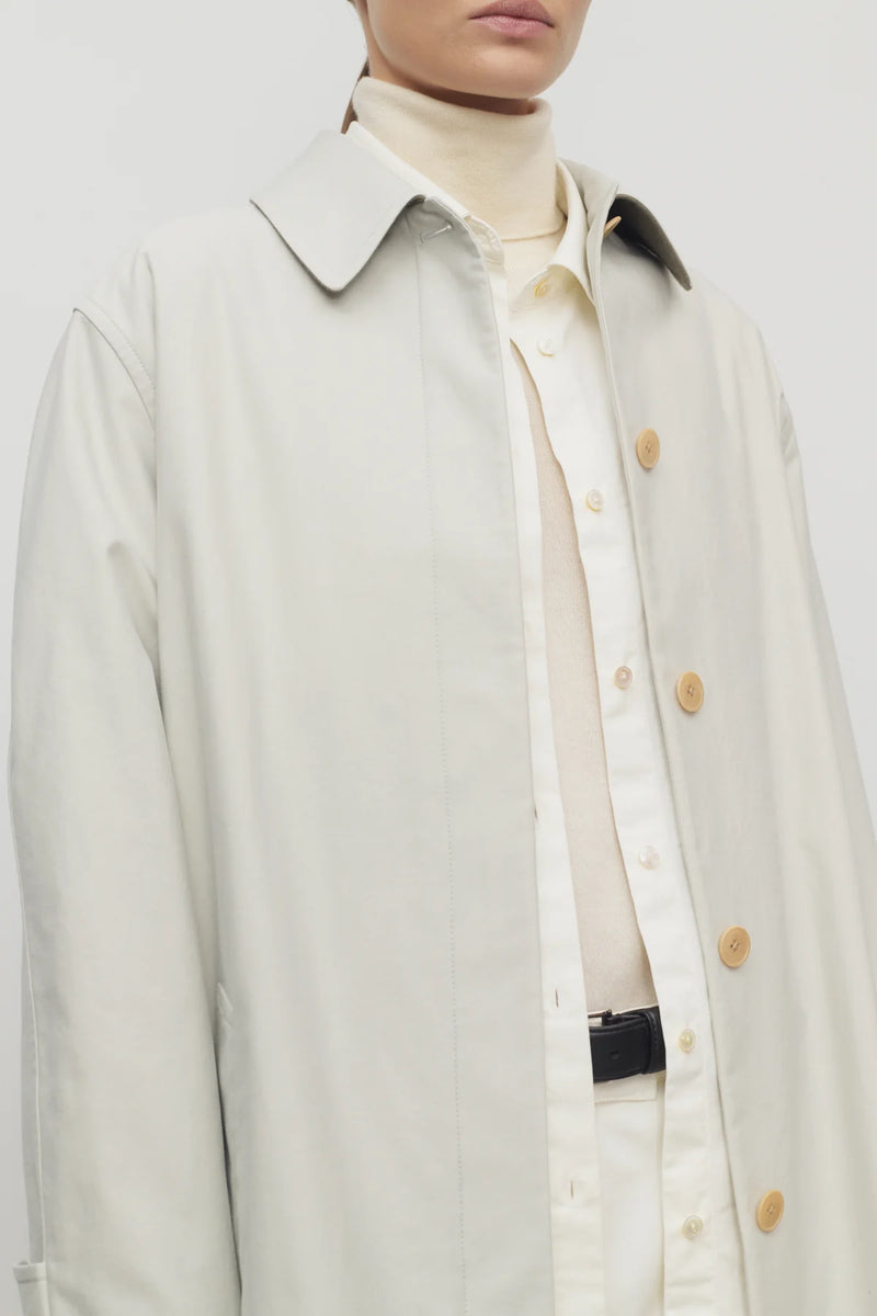 Pluma Cotton-Blend Trench Coat