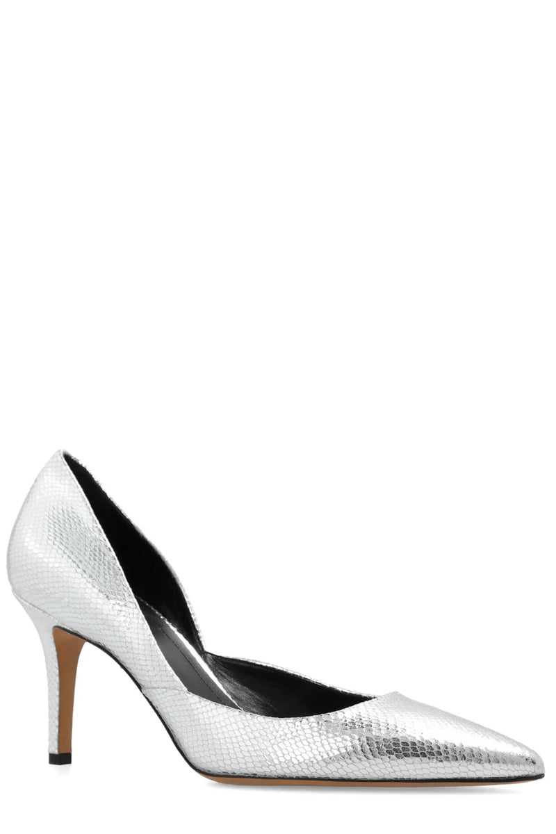 Purcy Pointed-Toe Metallic Pumps