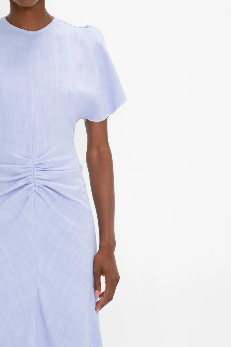 Gathered Waist Midi Dress