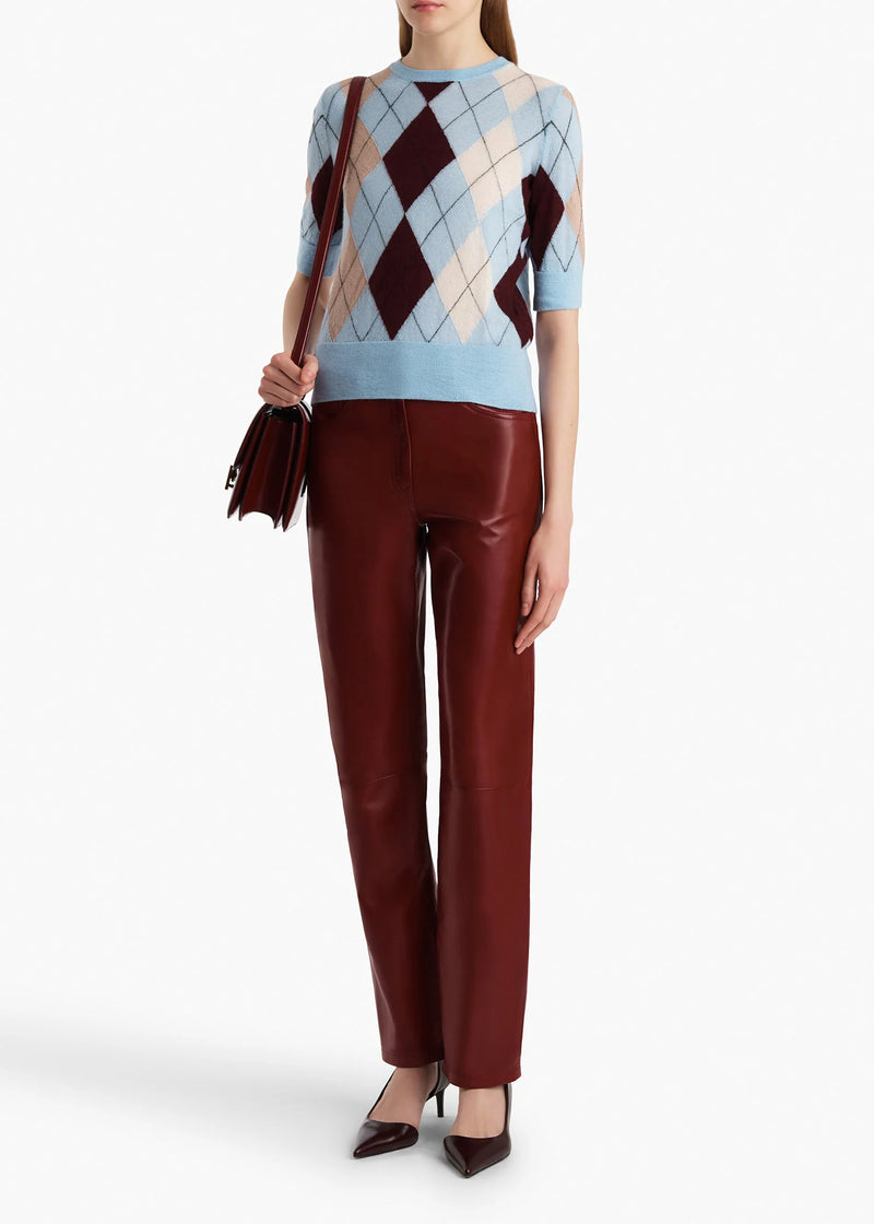 Anders Argyle-Knit Cashmere-Blend Top
