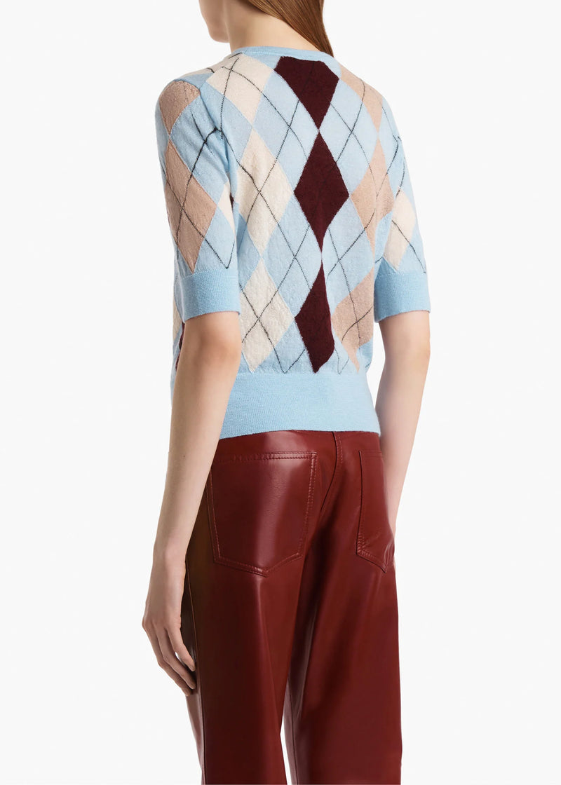 Anders Argyle-Knit Cashmere-Blend Top
