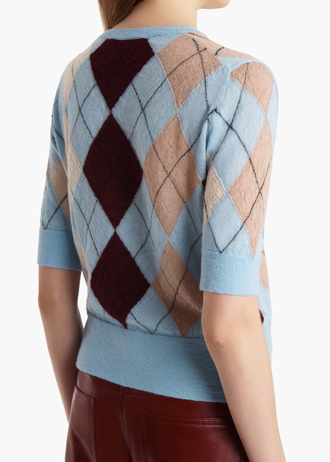Anders Argyle-Knit Cashmere-Blend Top – Belinda International