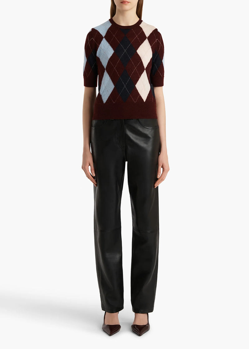 Anders Argyle-Knit Cashmere-Blend Top
