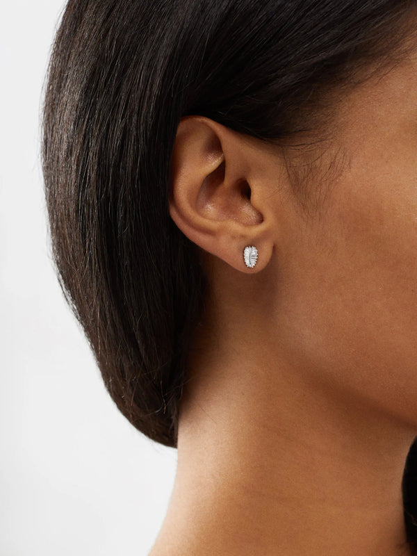 Small Palm Leaf Earrings