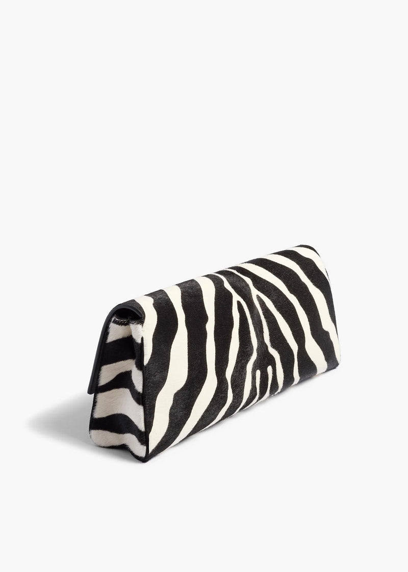 Zebra Print Haircalf Audrey Clutch