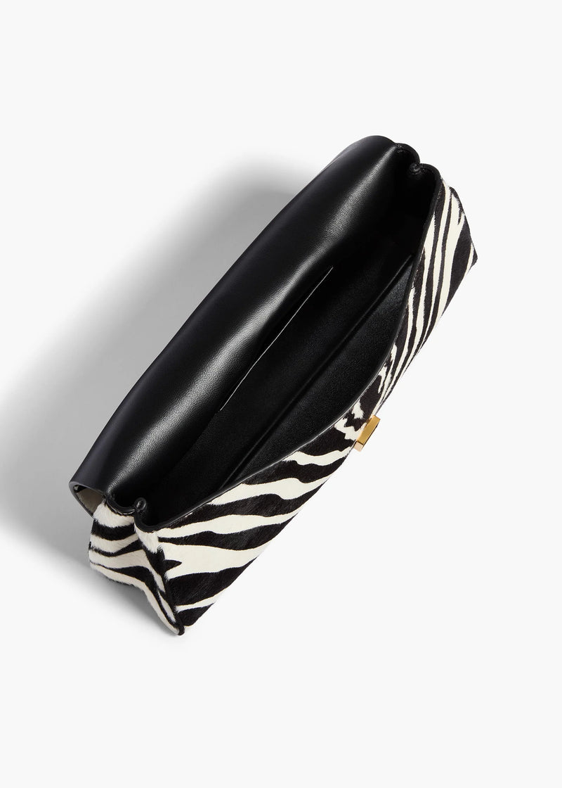 Zebra Print Haircalf Audrey Clutch