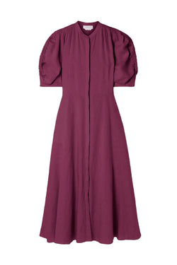 Arabella Aloe Linen Shirtdress