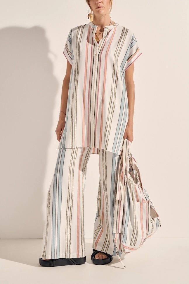 Striped Athena Short Tunic Dress