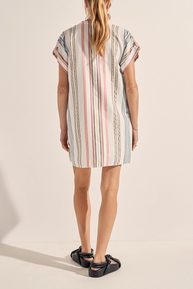 Striped Athena Short Tunic Dress
