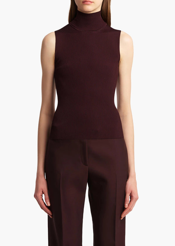 Benita Sleeveless Turtleneck Top