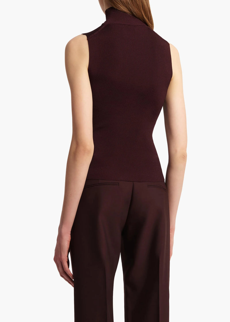 Benita Sleeveless Turtleneck Top