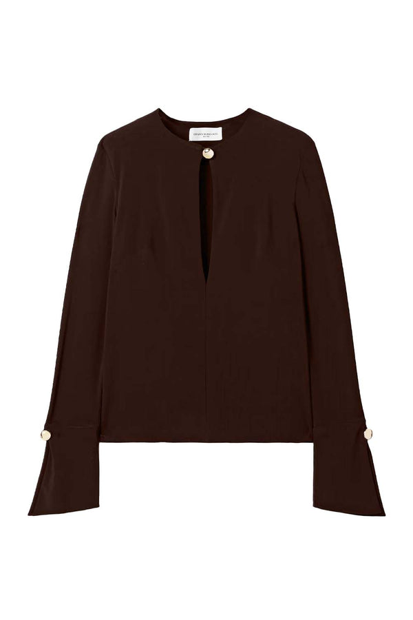 The Marla Cutout Stretch-Jersey Top