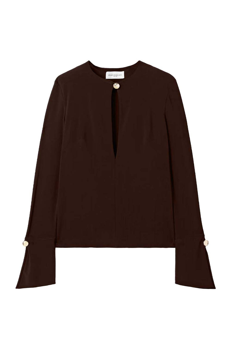 The Marla Cutout Stretch-Jersey Top