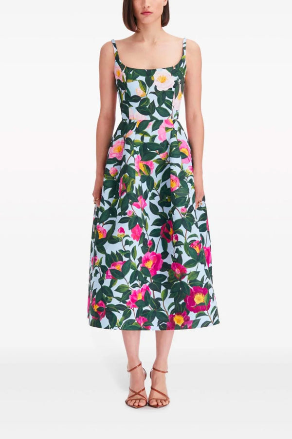 Ballerina Strap Camellias Dress
