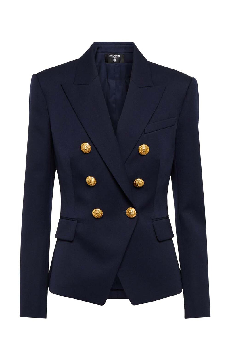 Double-Breasted Wool Blazer