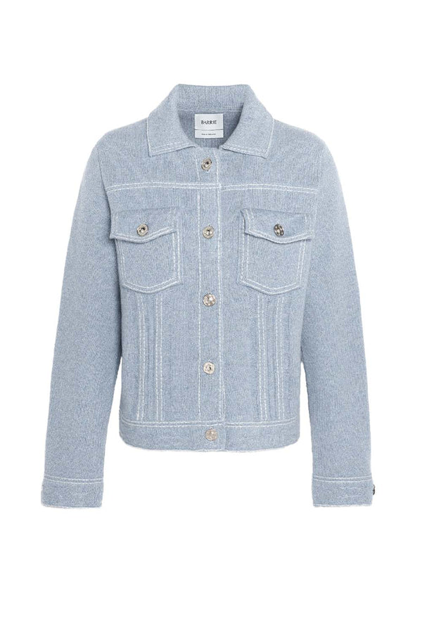 Cashmere & Cotton-blend Denim Jacket