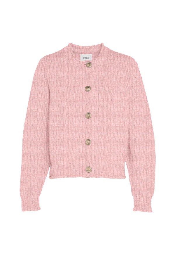 Chunky Gold-buttoned Cashmere Cardigan
