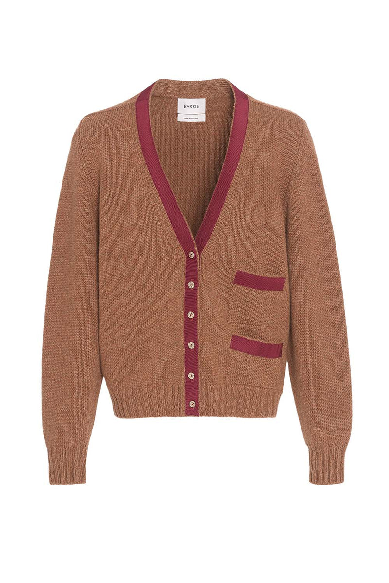 Wool Cardigan with Ribbon Detail
