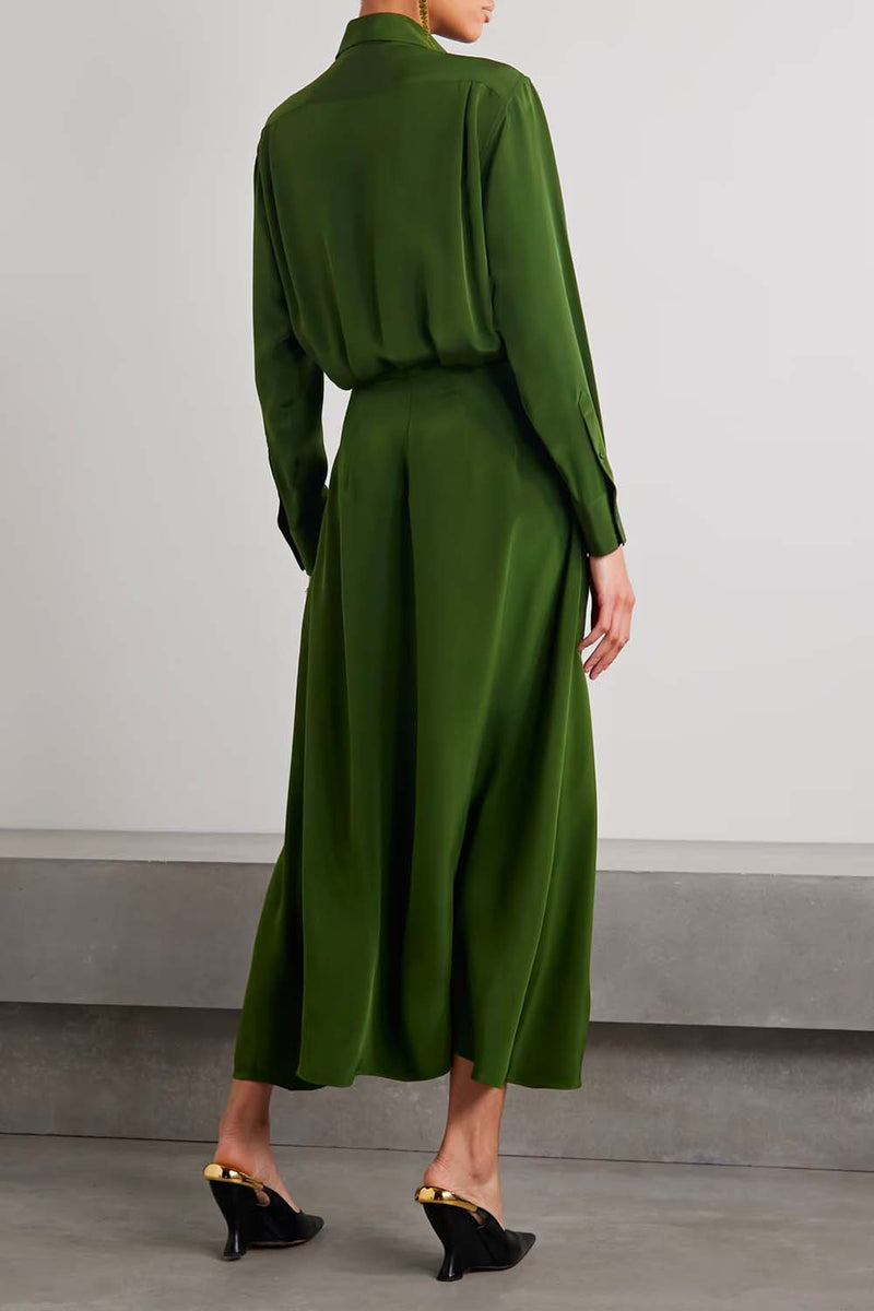 BRANDON MAXWELL Cape-effect crepe gown