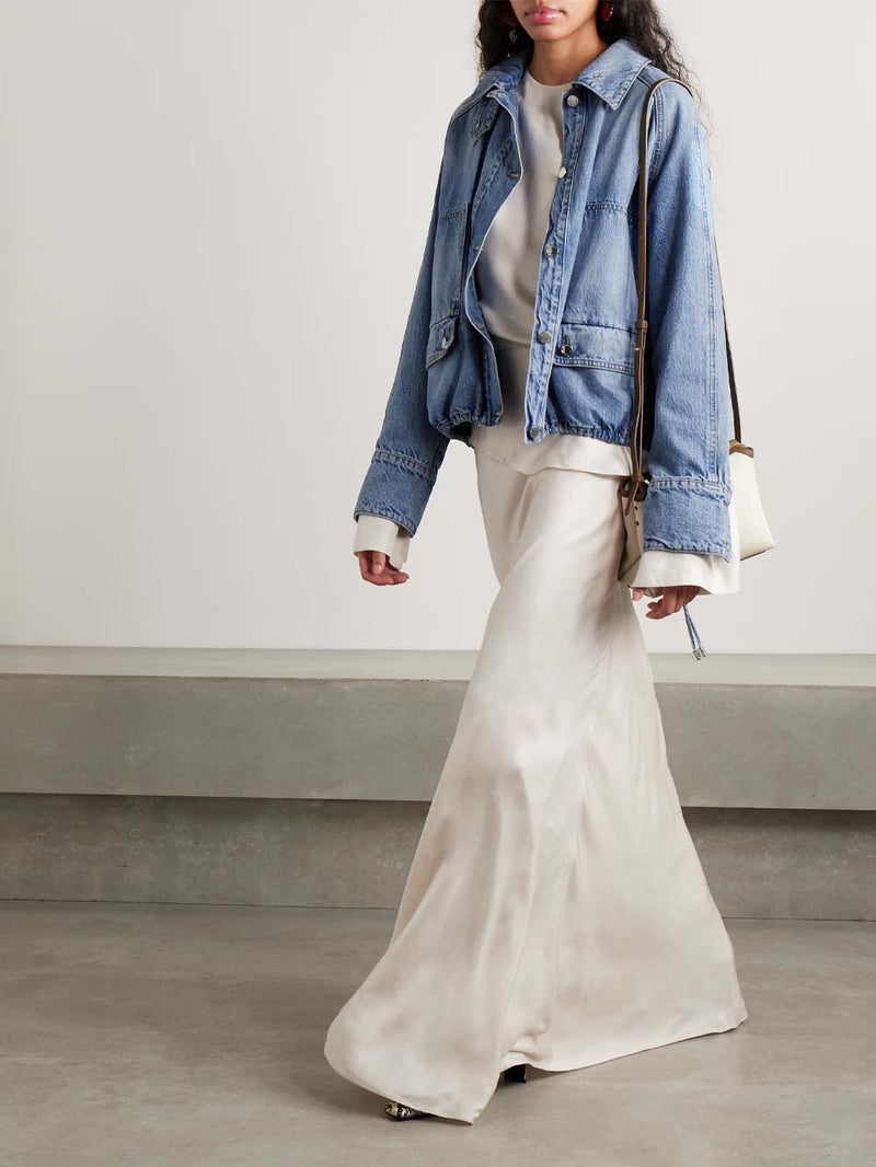 The Harper Balloon Denim Jacket