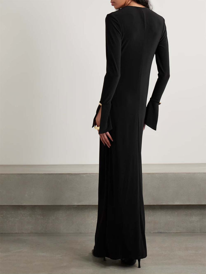 The Sylvie Cutout Stretch-Jersey Gown