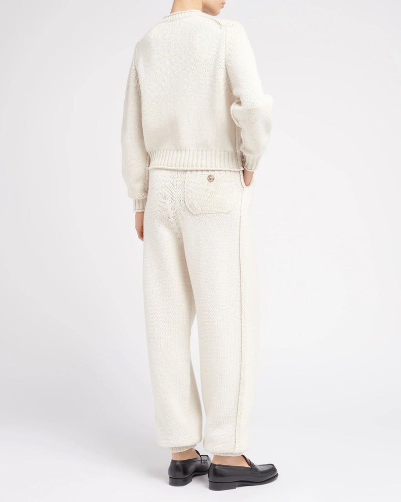 Gold Button Chunky Cashmere Cardigan