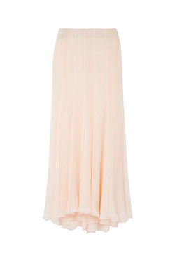 Organic Silk-mousseline Maxi Skirt