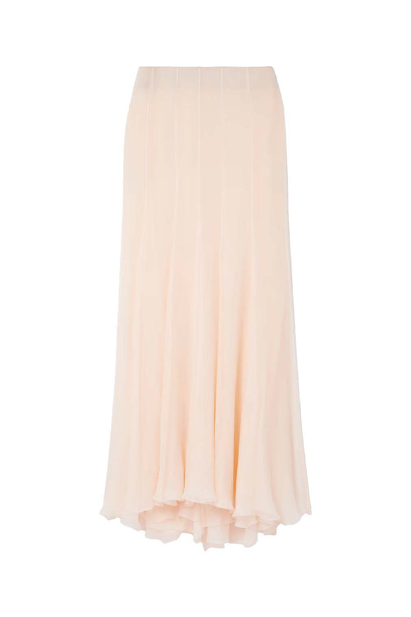 Organic Silk-mousseline Maxi Skirt