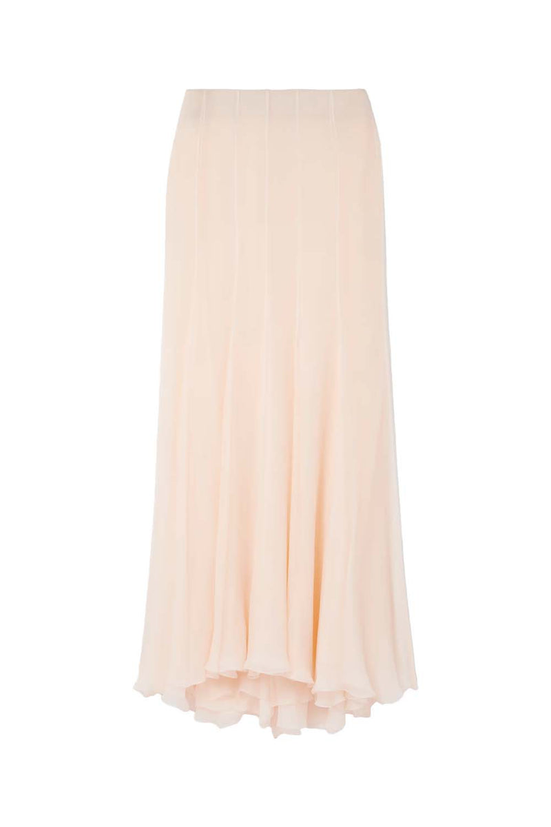 Organic Silk-mousseline Maxi Skirt