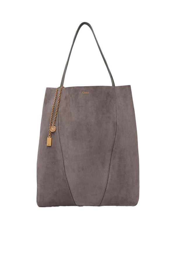 Large Suede Spin Tote