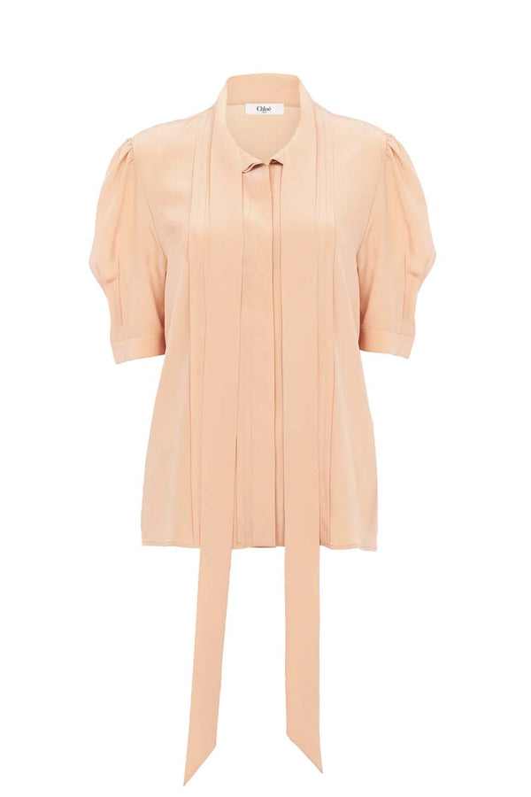 Crêpe de Chine Lavallière Blouse