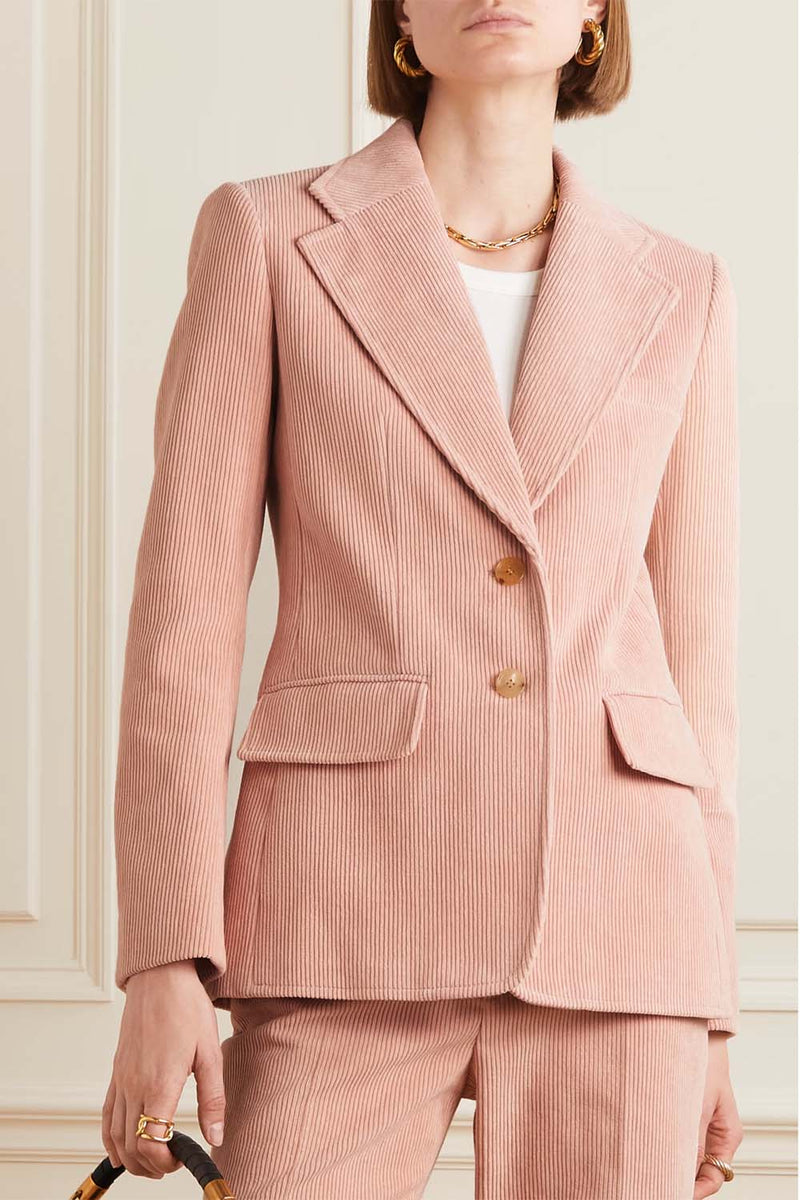 Single-breasted Cotton Corduroy Blazer