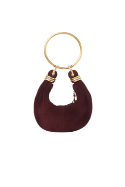 Suede Mini Bracelet Hobo Bag