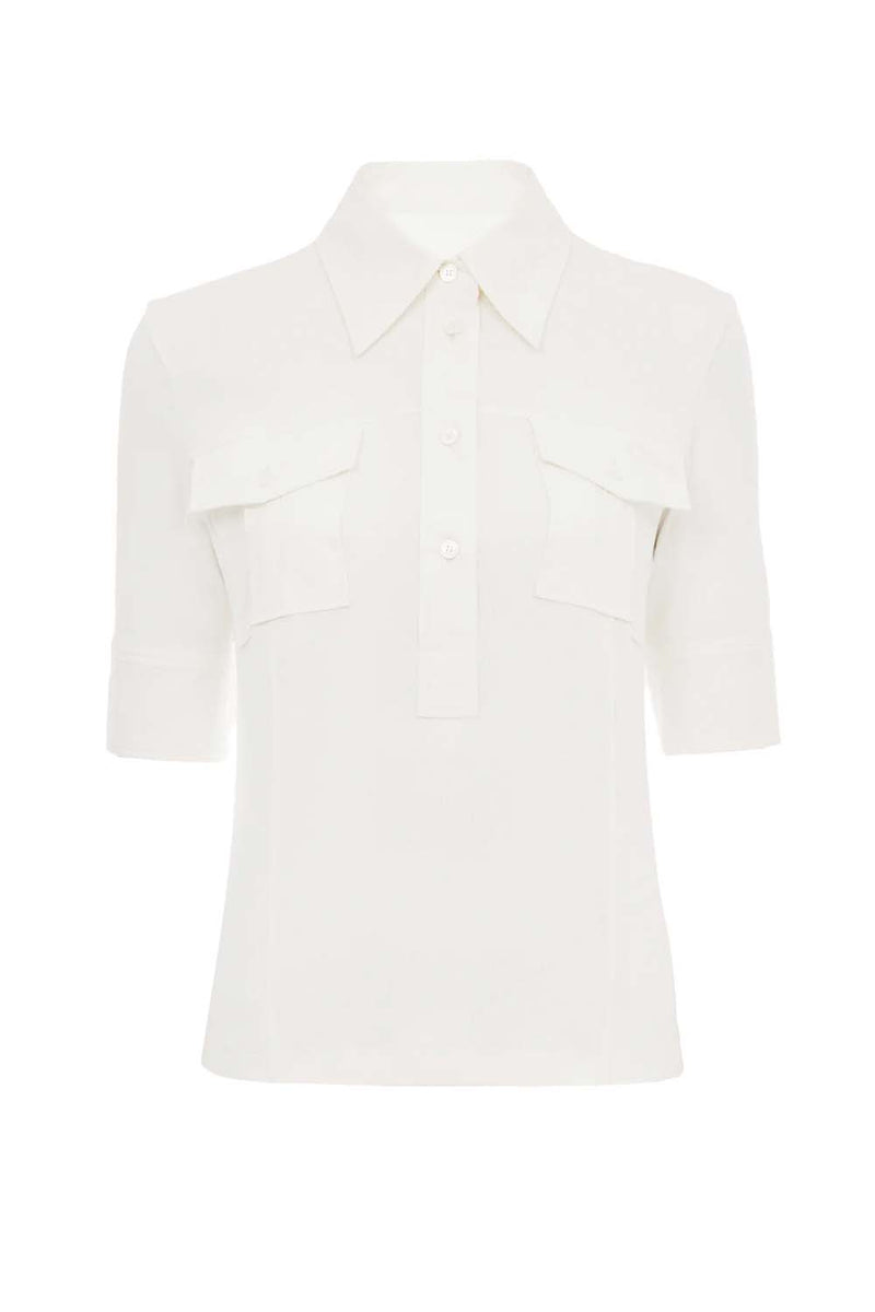 Short Sleeve Utilitarian Cotton Shirt