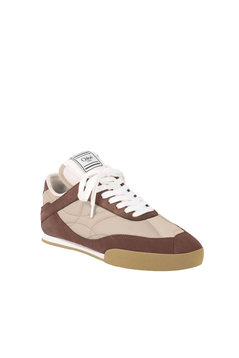 Leather and Suede Kick Sneaker