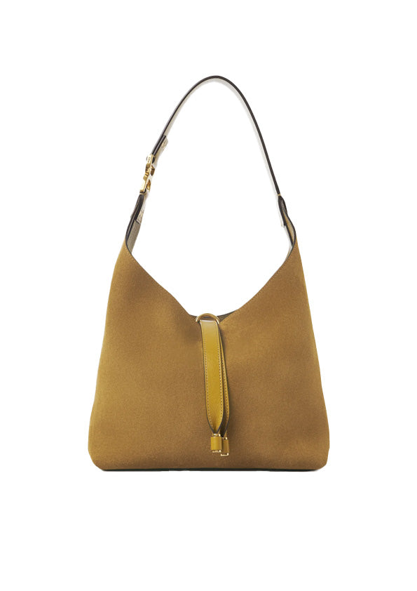 Suede Marcie Hobo Shoulder Bag