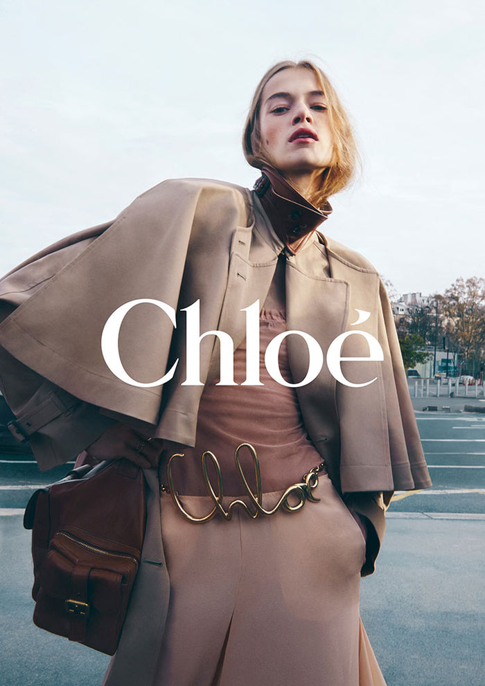 ジャケット Chloe Short brown shiny cotton cape Chloé Short Brown Shiny Cotton Cape | Balardi