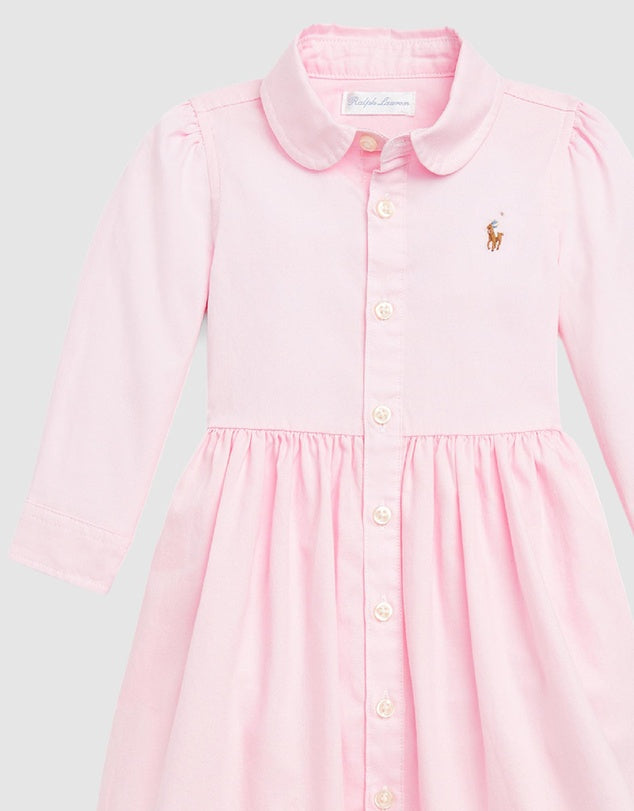 Cotton Oxford Shirtdress & Bloomers