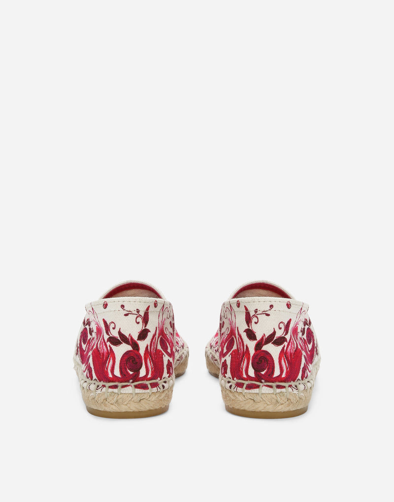 Printed Canvas Espadrilles