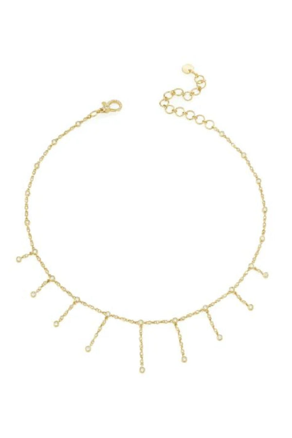 Diamond Infinity Dangle Drop Necklace