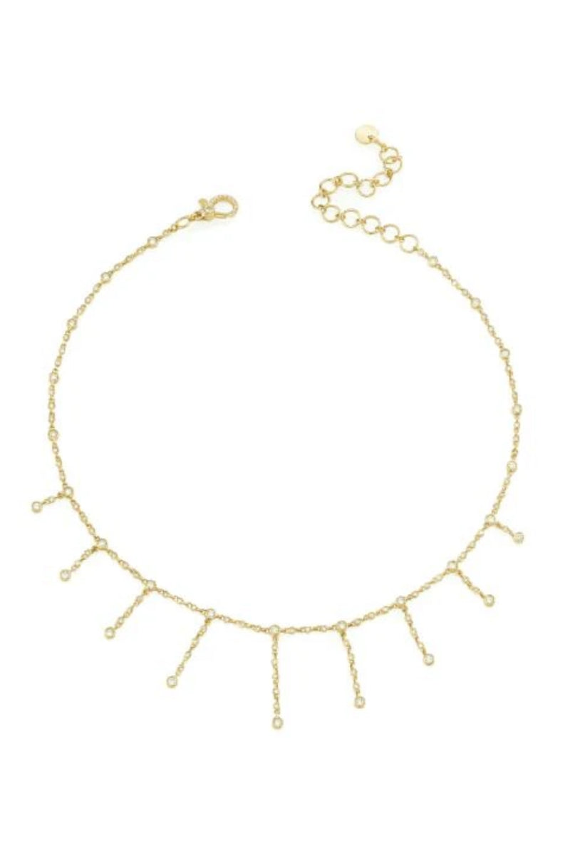 Diamond Infinity Dangle Drop Necklace
