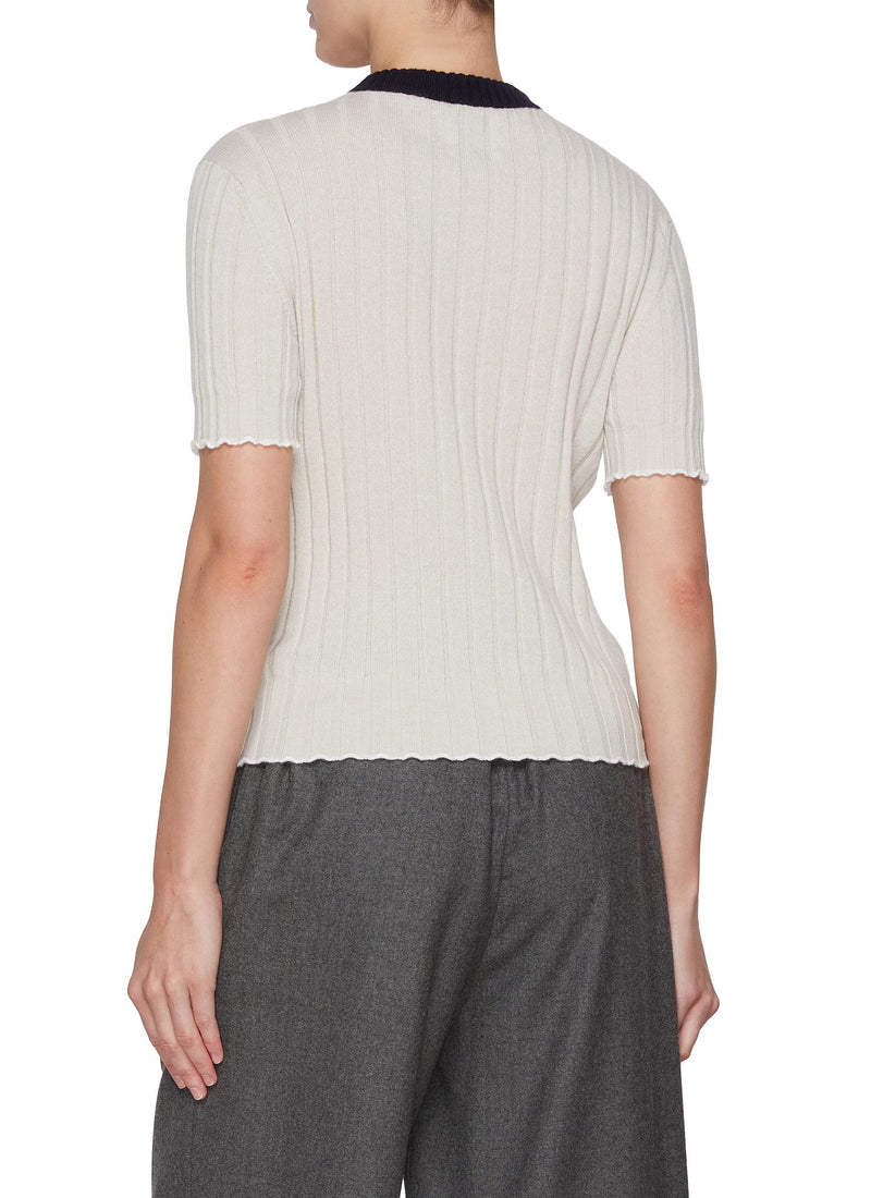 Ribbed Cashmere Top