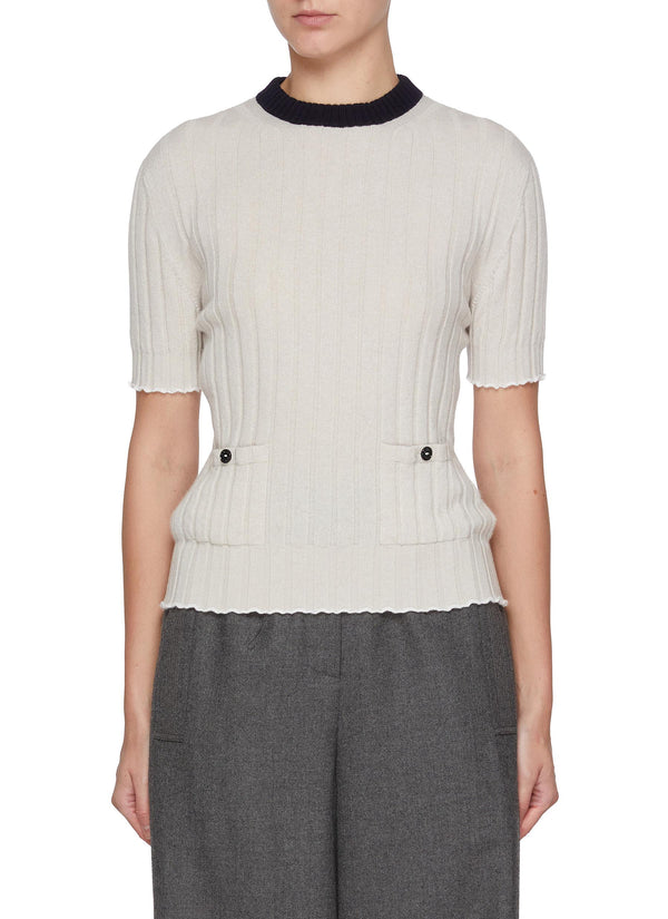 Ribbed Cashmere Top