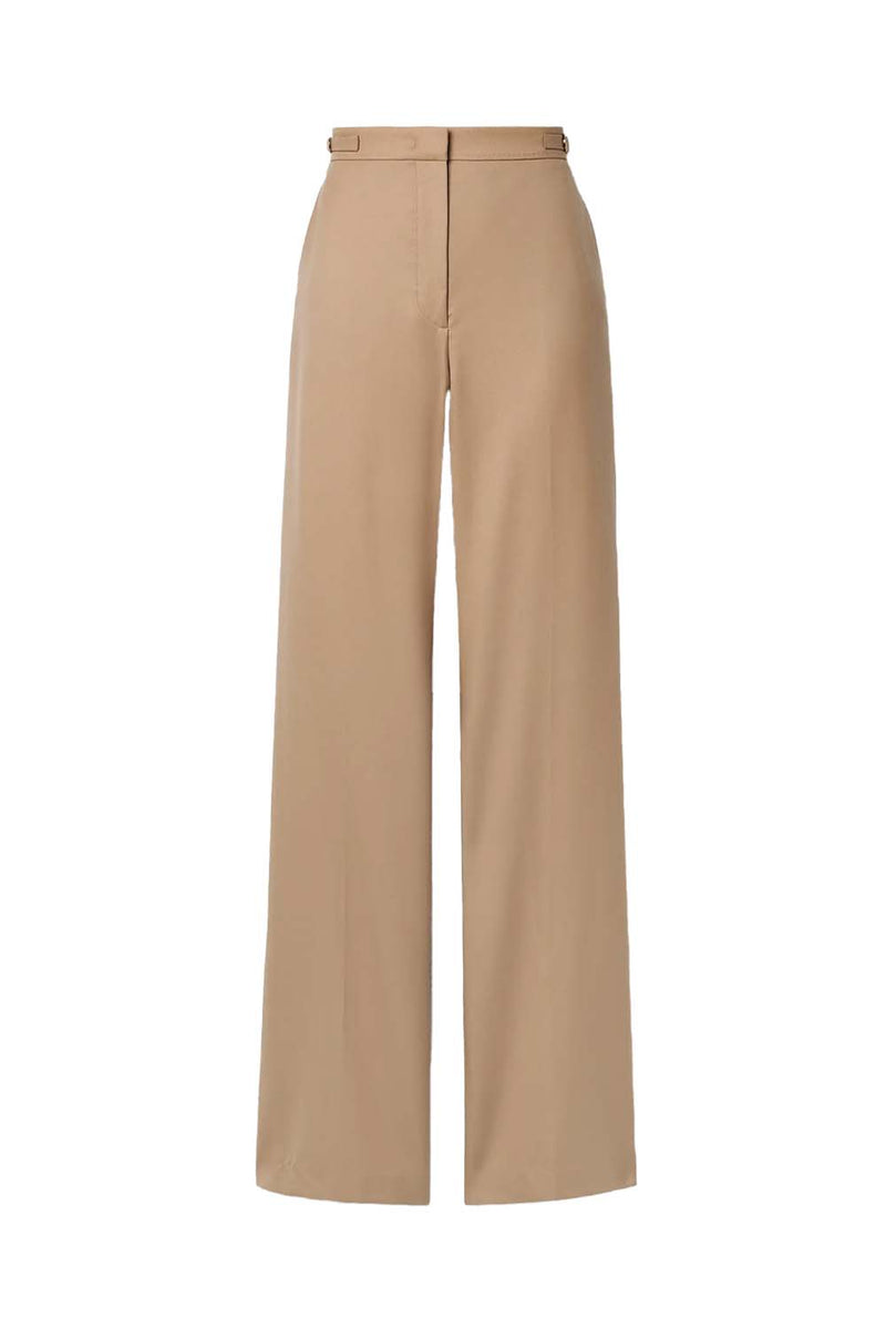 Vesta Wool-Twill Straight-Leg Pants