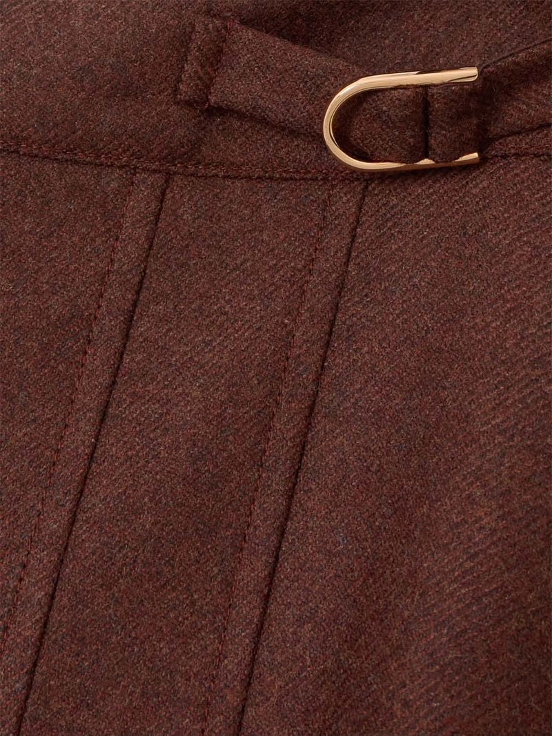 Wesley Pleated Wool and Cashmere-blend Midi Skirt