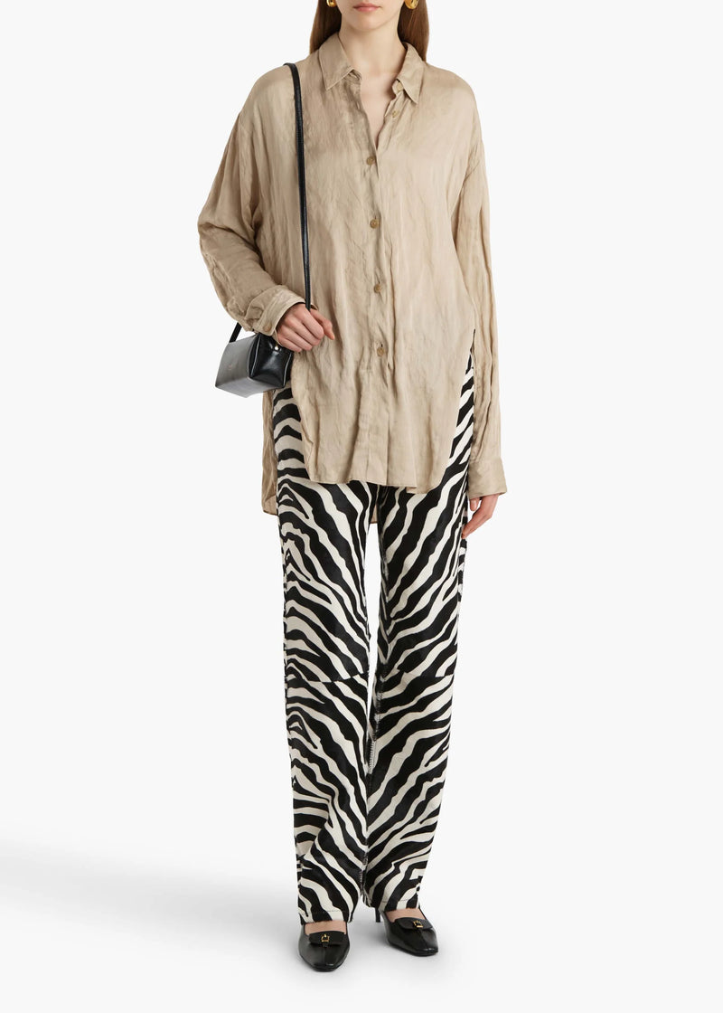 Creased Satin Goya Shirt