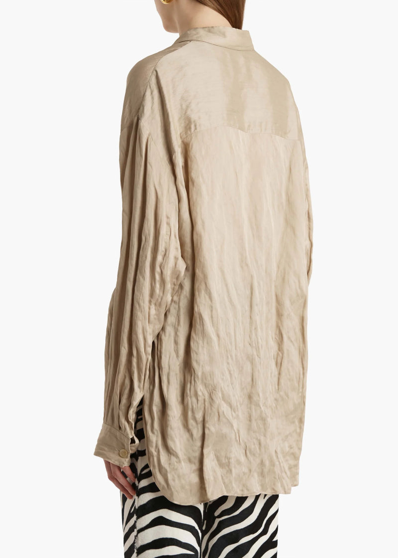 Creased Satin Goya Shirt