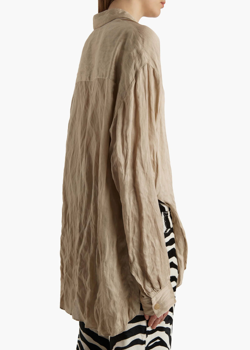 Creased Satin Goya Shirt